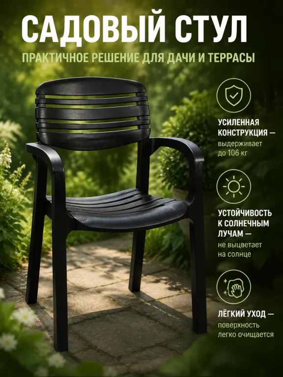 Садовое кресло Атлант пластиковое