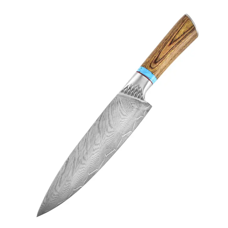 Наборы из трех кухонных ножей.