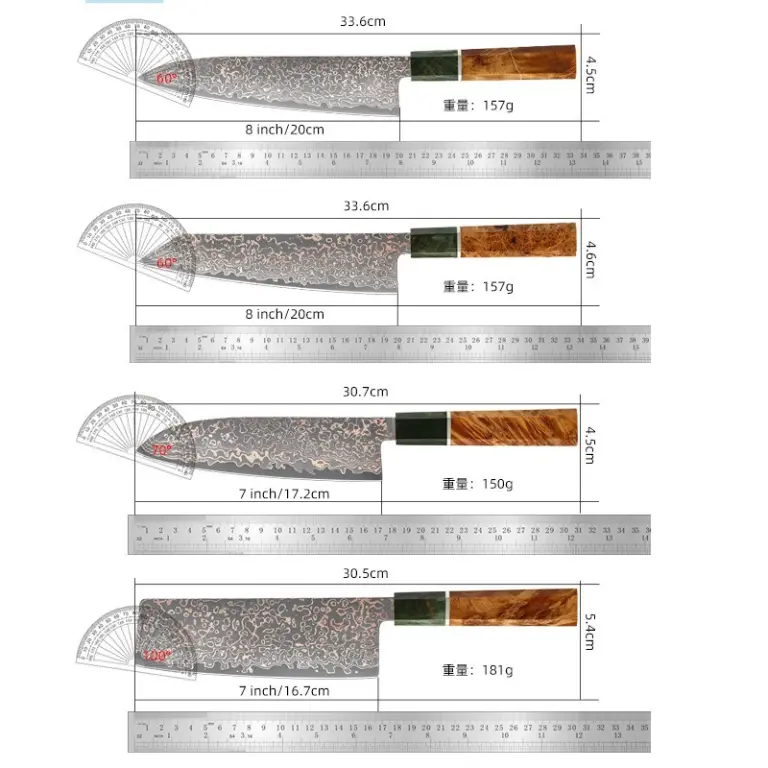 Наборы из четырех ножей, Японская технология.