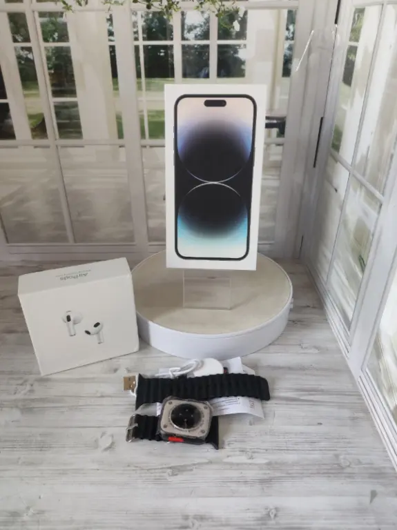 Смартфон iphone 14 pro max копия Ростест новинка набор часы+наушники