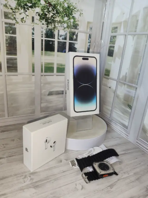 Смартфон iphone 14 pro max копия Ростест новинка набор часы+наушники