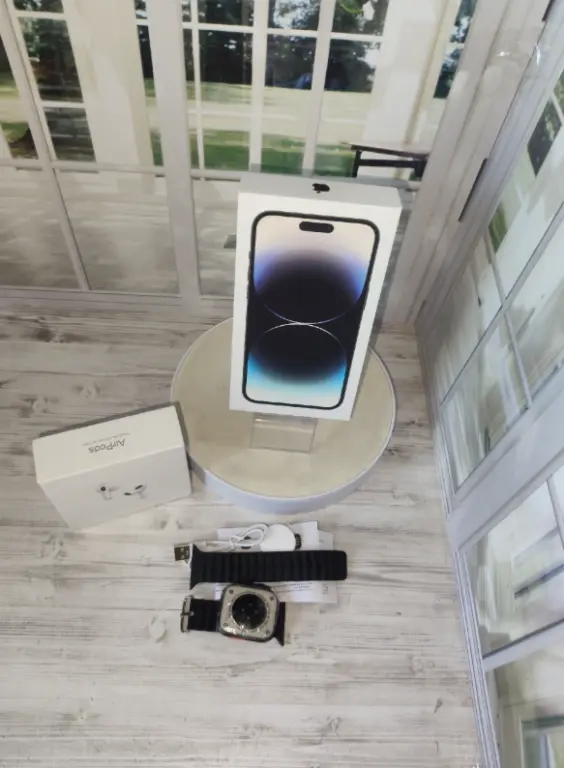 Смартфон iphone 14 pro max копия Ростест новинка набор часы+наушники